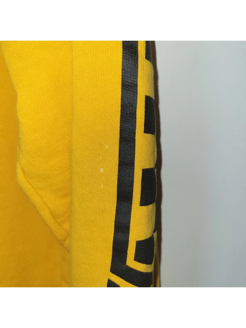 Justin Bieber Purpose Tour Sweatshirt Mens Medium Yellow Checkerboard
